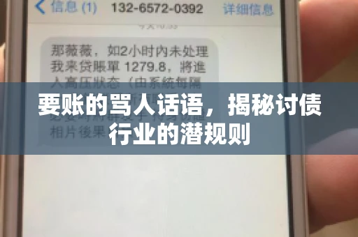 要账的骂人话语,揭秘讨债行业的潜规则 要账的骂人话语,揭秘讨债行业的潜规则