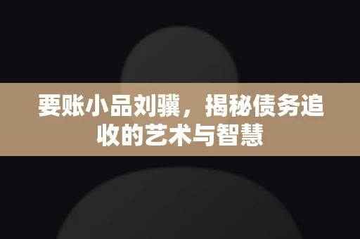 要账小品刘骥,揭秘债务追收的艺术与智慧 要账小品刘骥,揭秘债务追收的艺术与智慧