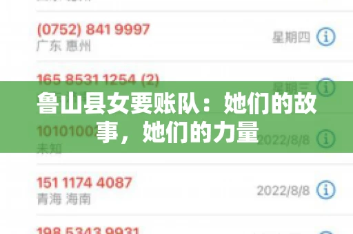 鲁山县女要账队：她们的故事，她们的力量