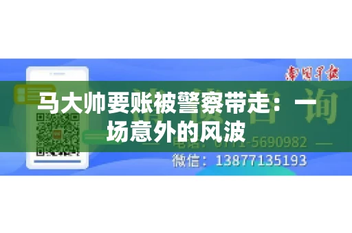 马大帅要账被警察带走：一场意外的风波