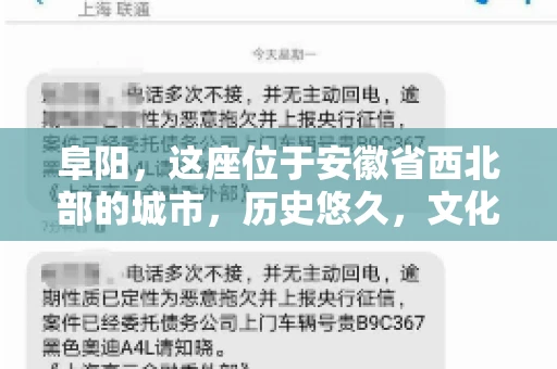 阜阳，这座位于安徽省西北部的城市，历史悠久，文化底蕴深厚。近年来，随着经济的发展，商业活动日益频繁，随之而来的是应收账款的管理问题。那么，阜阳有木有要账公司呢？今天，我们就来聊聊这个话题。
