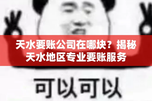 天水要账公司在哪块？揭秘天水地区专业要账服务