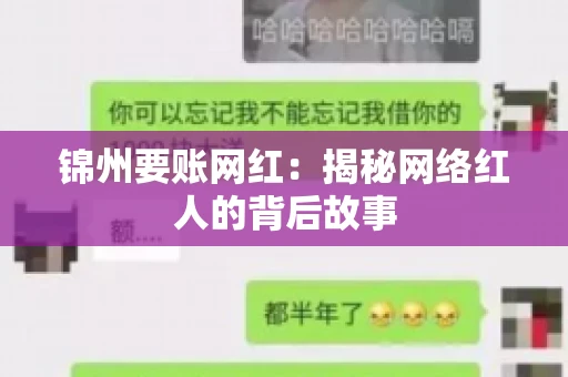 锦州要账网红：揭秘网络红人的背后故事