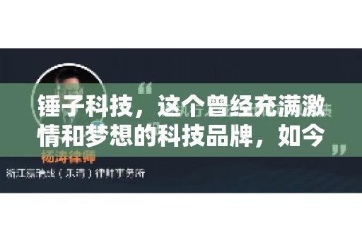 锤子科技，这个曾经充满激情和梦想的科技品牌，如今却陷入了要账的困境。今天，我们就来聊聊锤子科技要账的那些事儿。